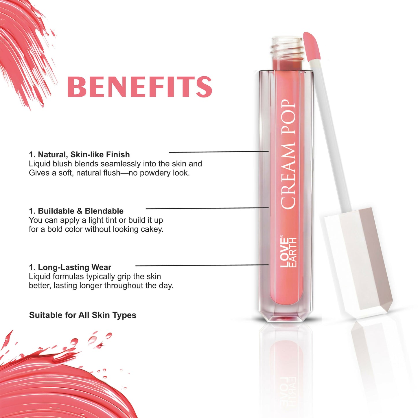 Love Earth Cream Pop Blush - Magnora - Distacart