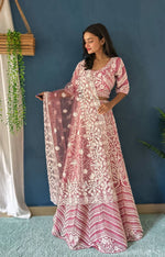 Thumbnail for Lehenga Mart Designer Bollywood Style Wedding Wear Lehenga Choli - Baby-Pink - Distacart