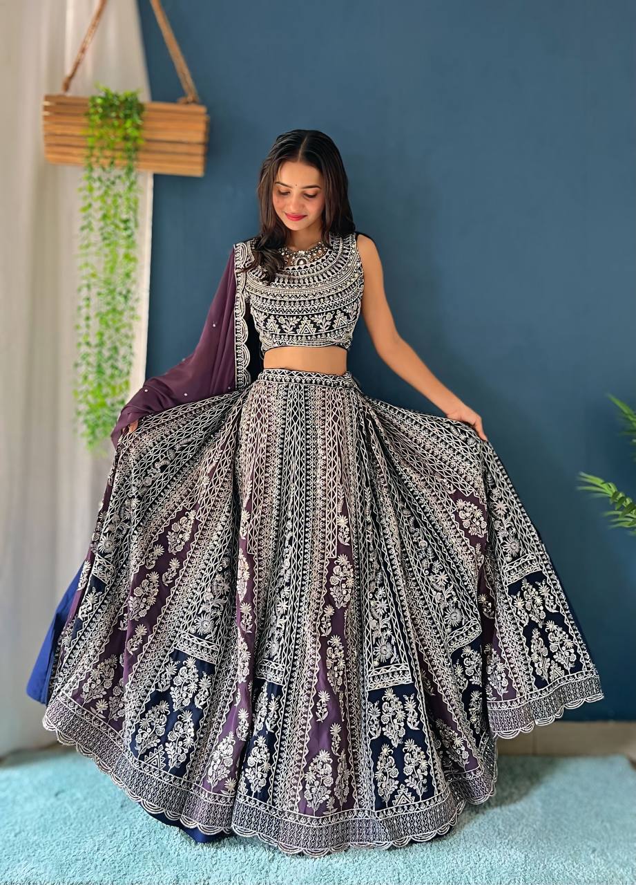 Lehenga Mart Glamorous Designer Lehenga Choli for Bridal and Bridesmaids Wedding Wear Choli - Distacart