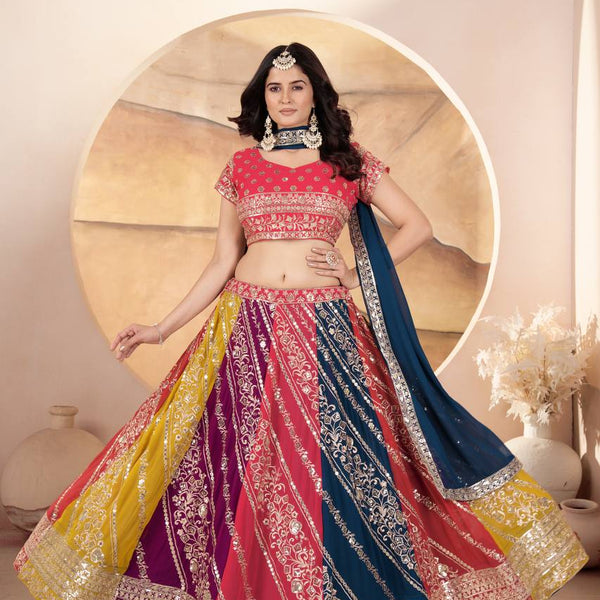 Lehenga Mart Glamorous Designer Lehenga Choli for Bridal and Bridesmaids Wedding Wear Choli - Distacart