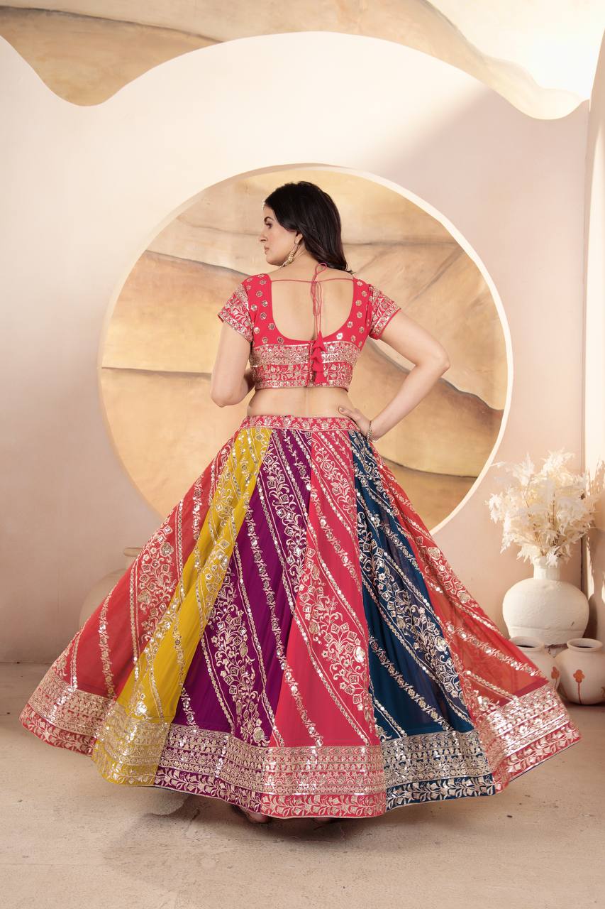 Lehenga Mart Glamorous Designer Lehenga Choli for Bridal and Bridesmaids Wedding Wear Choli - Distacart
