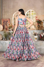 Thumbnail for Lehenga Mart Designer Bollywood Style Wedding Wear Lehenga Choli - Multicolor - Distacart