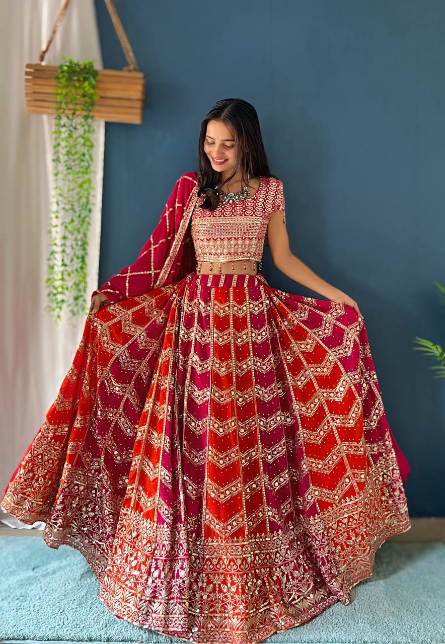 Lehenga Mart Designer Bollywood Style Wedding Wear Lehenga Choli - Pink - Distacart
