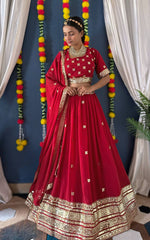 Thumbnail for Lehenga Mart Glamorous Designer Lehenga Choli for Bridal and Bridesmaids Wedding Wear Choli - Distacart