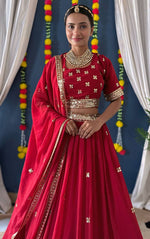 Thumbnail for Lehenga Mart Glamorous Designer Lehenga Choli for Bridal and Bridesmaids Wedding Wear Choli - Distacart
