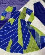 Thumbnail for Avantini Women's Blue Organza Digital Print Anarkali Kurta Pant With Dupatta - Distacart