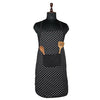 Kuber Industries Kitchen Apron Restaurant & Chef For Women & Men-Black - Dista
