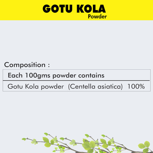 Herbal Hills Gotu Kola Powder (Mandukparnee)