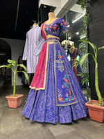 Thumbnail for Malishka Export Heavy Summer Cool With Embroidery Lehenga Choli Set - Purple - Distacart