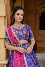 Thumbnail for Malishka Export Heavy Summer Cool With Embroidery Lehenga Choli Set - Purple - Distacart