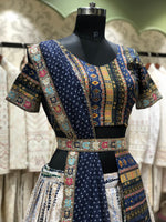 Thumbnail for Malishka Export Cotton With Digital Print Lehenga Choli Set - Royal Blue - Distacart