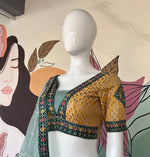 Thumbnail for Malishka Export Aqua Green Chinon With Embroidery Lehenga Choli Set - Rama - Distacart