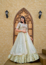 Thumbnail for Malishka Export Pista Joya Silk With Embroidery Lehenga Choli Set - Pista - Distacart