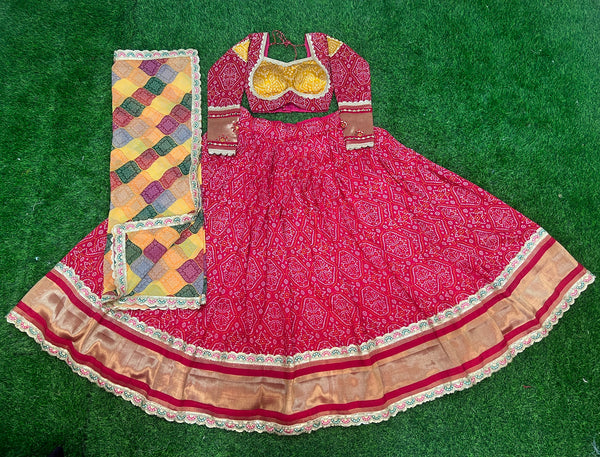 Malishka Export Rani Soft Silk With Mirror Work Lehenga Choli Set - Rani - Distacart