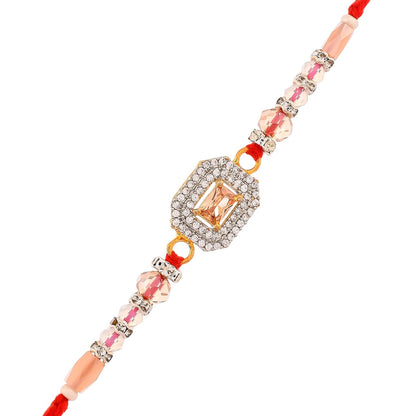 trueBrowns X Voylla Men's Designer American Diamond Beaded Thread Rakhi For Brother - Distacart