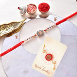 Thumbnail for trueBrowns X Voylla Men's Designer American Diamond Beaded Thread Rakhi For Brother