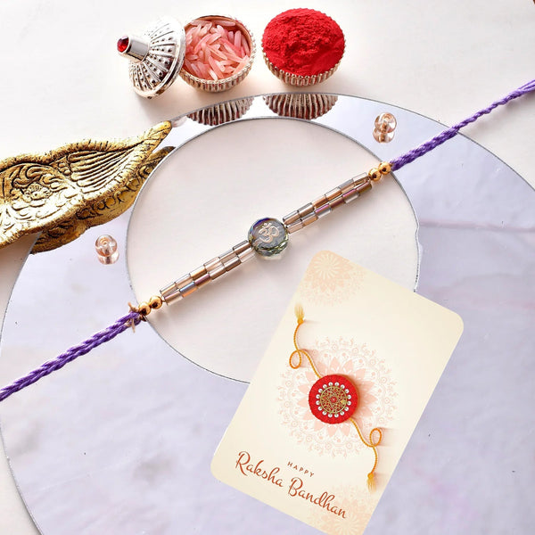 trueBrowns X Voylla Men's Bejewelled Beaded Thread Rakhi For Brother