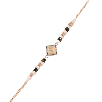 trueBrowns X Voylla Men's Om Beaded Thread Rakhi For Brother - Distacart