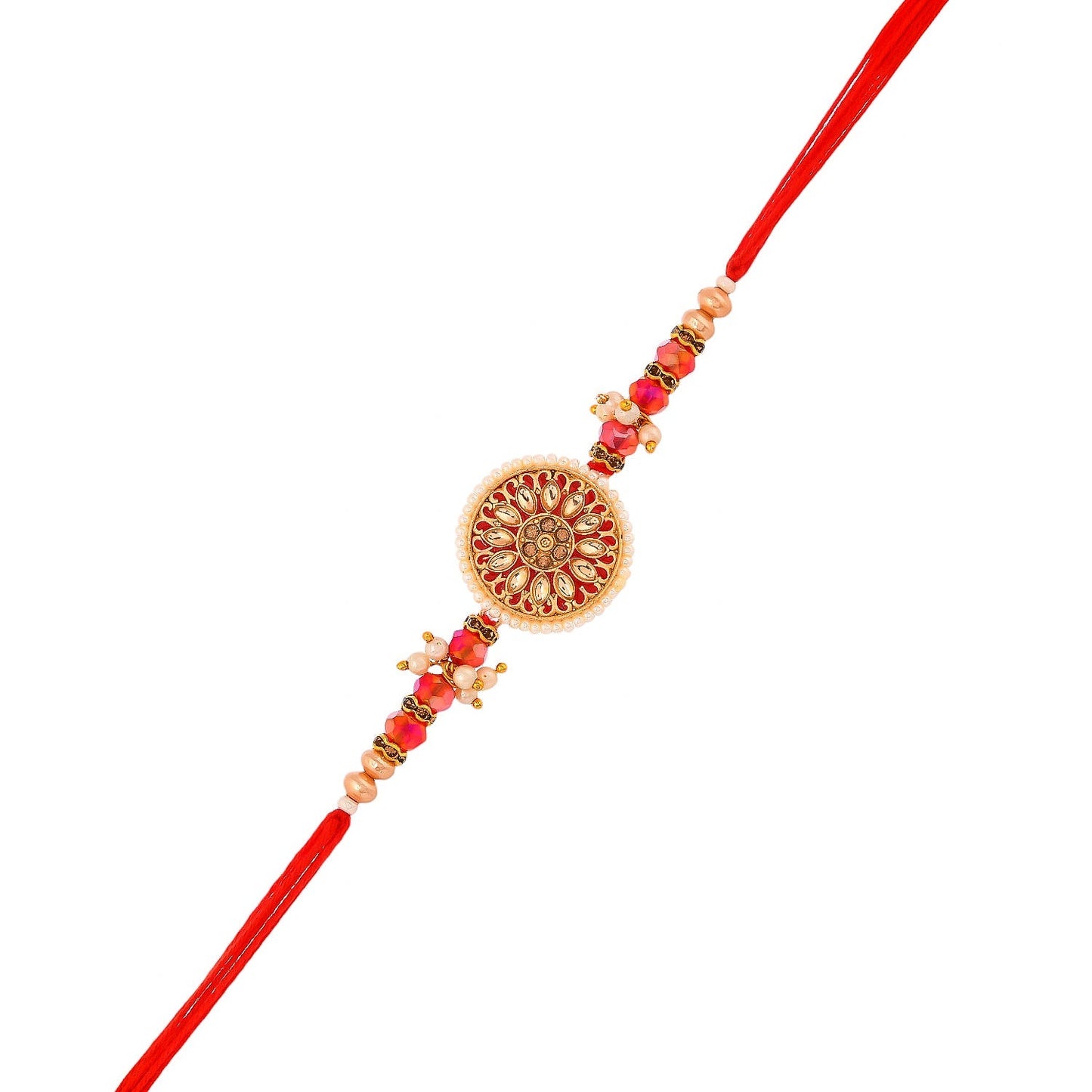 trueBrowns X Voylla Bejewelled And Beaded Men's Thread Rakhi For Brother - Distacart