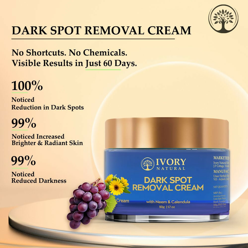 Ivory Natural Dark Spot Removal Face Cream For Dark Spots And Achieve A Glowing Tone - Distacart