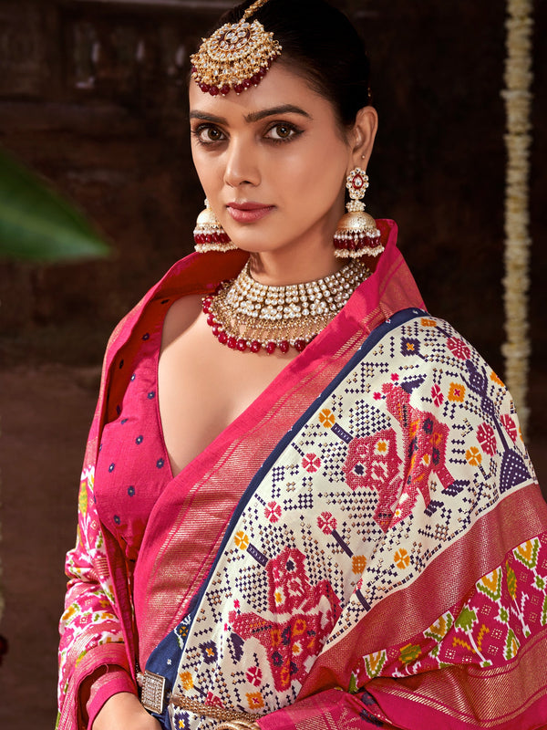 NOZ2TOZ Women's Tussar Silk Navy Blue Printed Designer Saree With Blouse Piece - Distacart