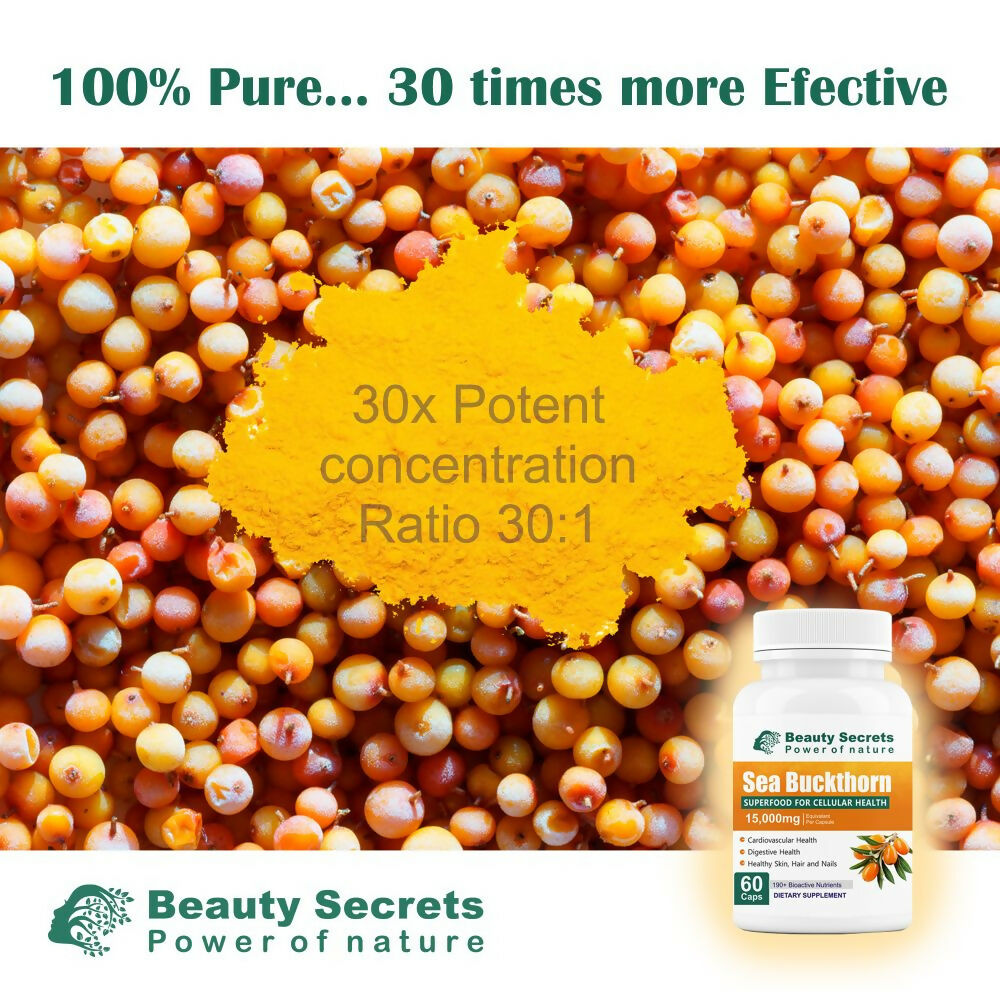Beauty Secrets Himalayan Sea Buckthorn Capsules - Distacart