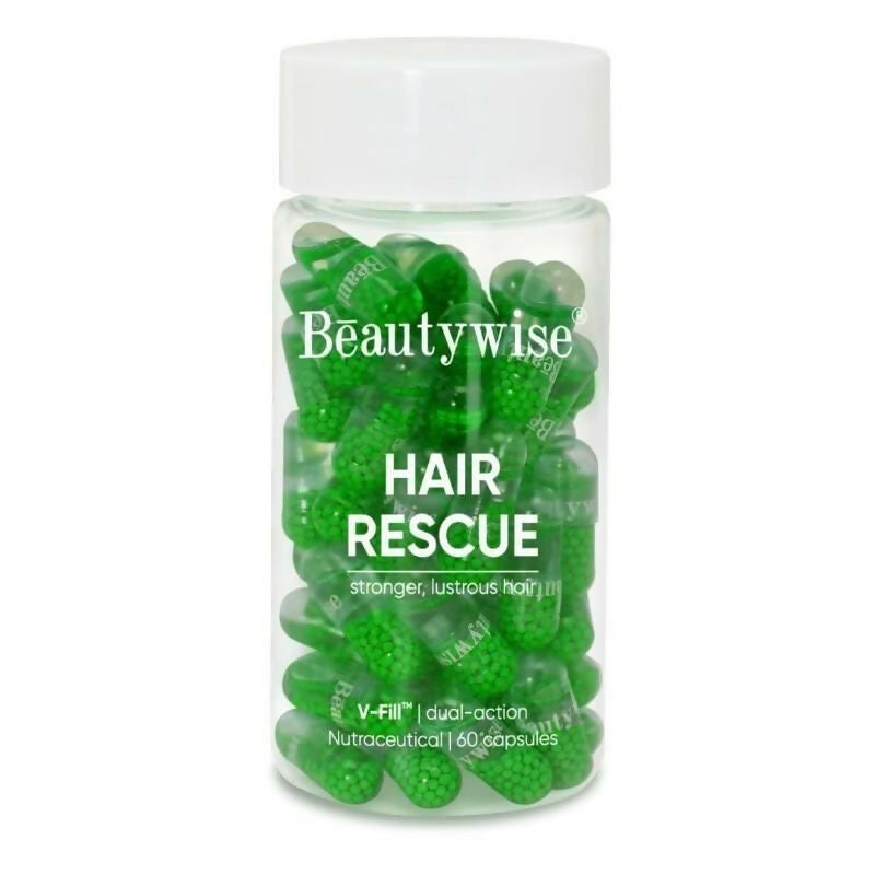 Beautywise Hair Rescue - Keratin & Biotin in Avocado Oil - Dual-Action Capsules - Distacart