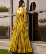 Thumbnail for Malishka Women's Yellow Fully Stitched Georgette Printed Anarkali Gown - Distacart