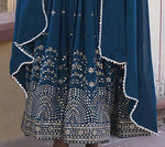 Thumbnail for Malishka Women's Rama Fully Stitched Georgette Embroidered Anarkali Gown - Distacart
