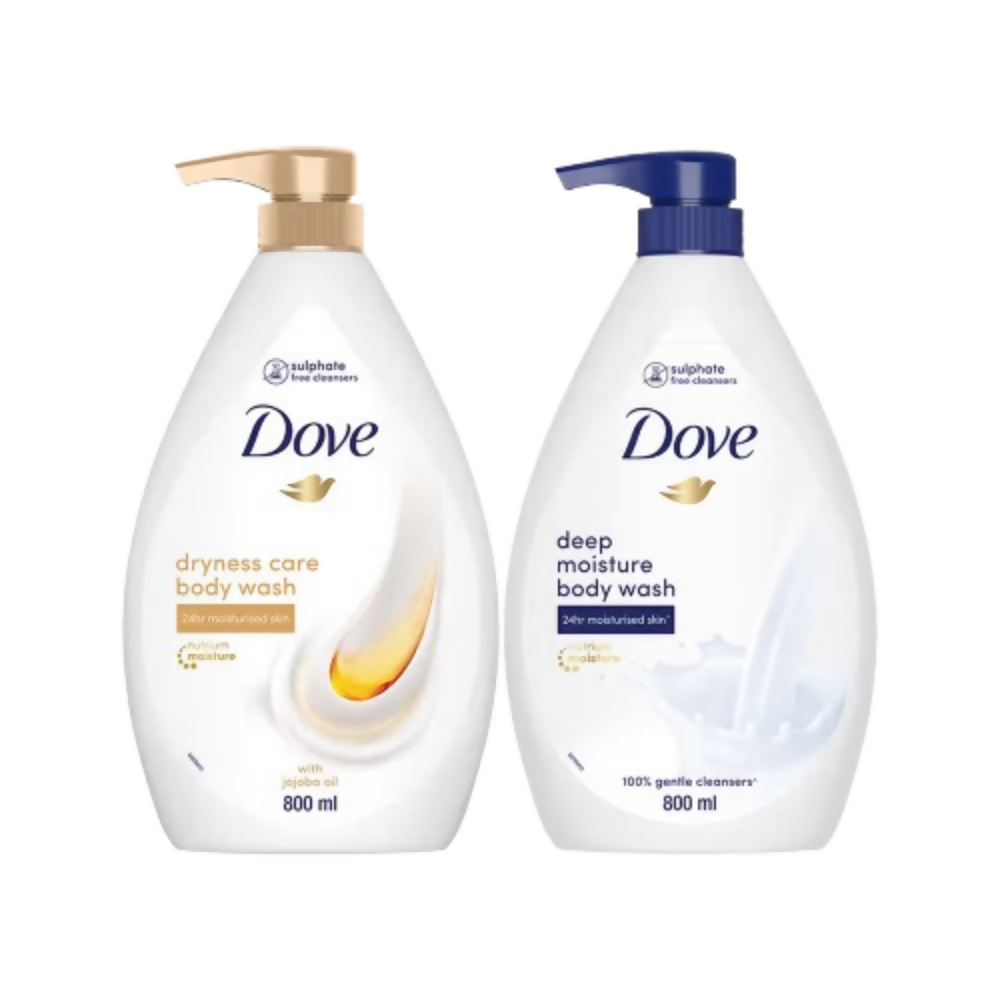 Dove Nourishing Body Wash Value Pack - Deep Moisture & Dryness Care Combo - Distacart