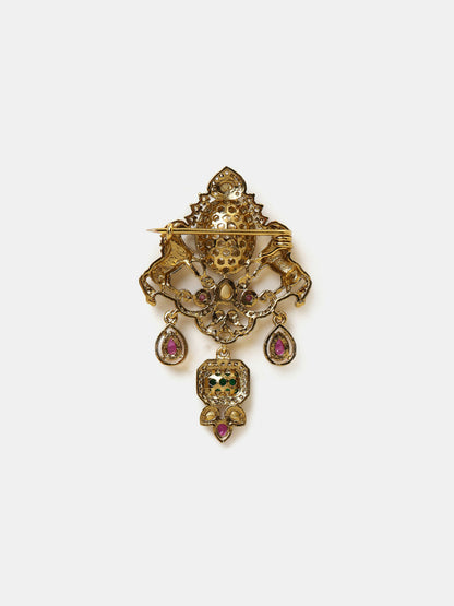 Ruby Raang Emerald Grace Brooch - Distacart
