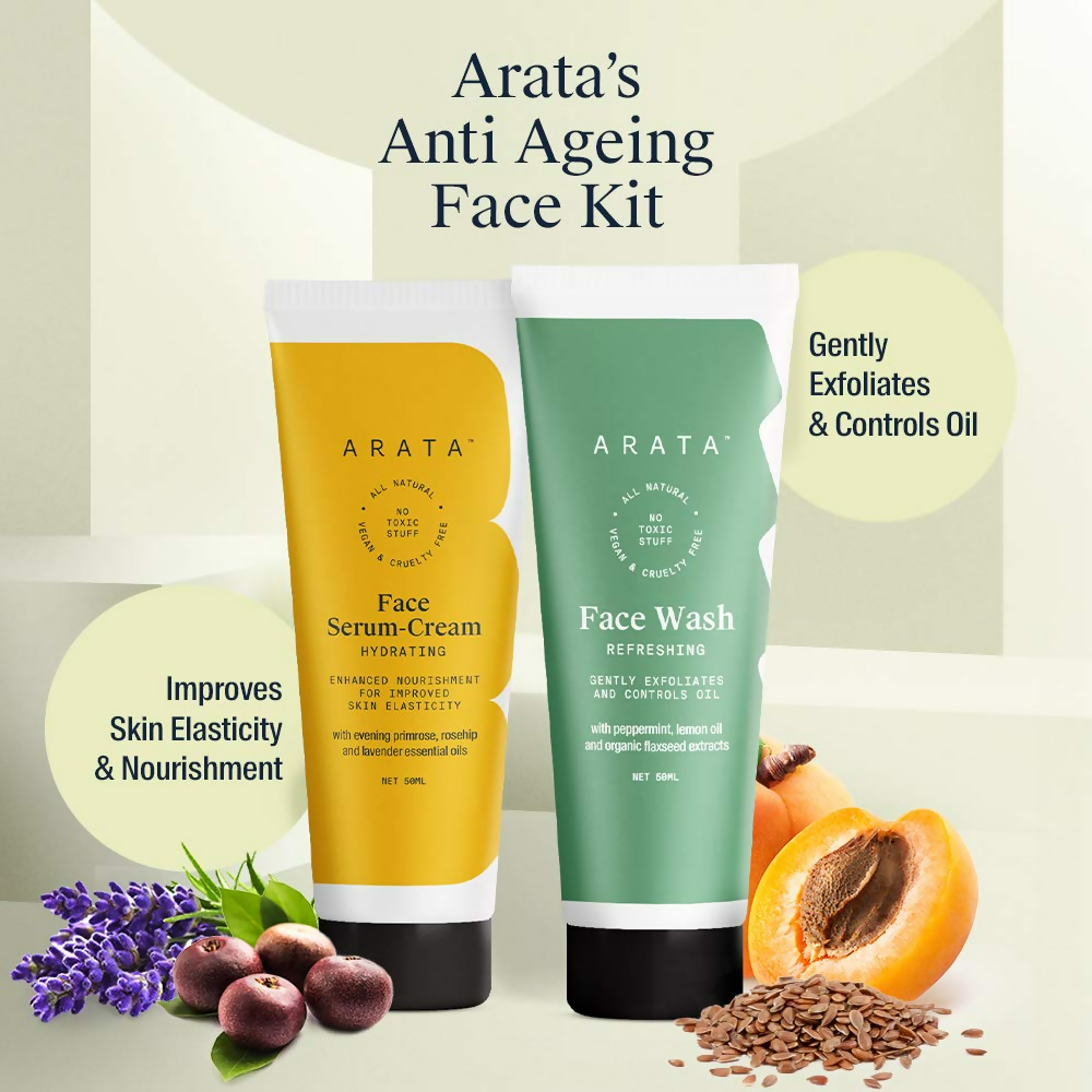 Arata Natural Anti-Aging Face Kit