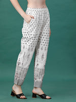 Thumbnail for Printed Flared Cotton Kurta With Pant, Multicolor - Hiral Fashion - Distacart