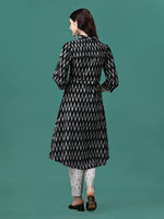 Thumbnail for Printed Flared Cotton Kurta With Pant, Multicolor - Hiral Fashion - Distacart