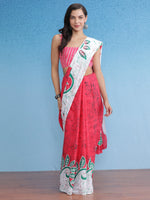 Thumbnail for NOZ2TOZ Women's Cotton Pink Printed Designer Saree With Blouse Piece - Distacart