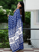 Thumbnail for NOZ2TOZ Women's Cotton White Printed Designer Saree With Blouse Piece - Distacart