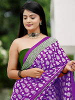 Thumbnail for NOZ2TOZ Women's Cotton Green Printed Designer Saree With Blouse Piece - Distacart