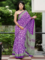 Thumbnail for NOZ2TOZ Women's Cotton Green Printed Designer Saree With Blouse Piece - Distacart