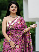 Thumbnail for NOZ2TOZ Women's Cotton Off White Printed Designer Saree With Blouse Piece - Distacart