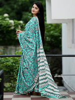 Thumbnail for NOZ2TOZ Women's Cotton Off White Printed Designer Saree With Blouse Piece - Distacart