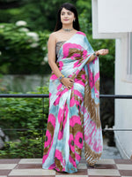 Thumbnail for NOZ2TOZ Women's Cotton Brown Printed Designer Saree With Blouse Piece - Distacart