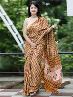 Thumbnail for NOZ2TOZ Women's Cotton White Printed Designer Saree With Blouse Piece - Distacart
