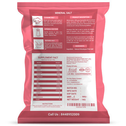 NutroActive Mineral Salt Low Sodium Himalayan Pink Salt - Distacart