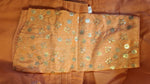 Thumbnail for Kia Fashions Orange Twin Tone Golden All Over Sequins Readymade Blouse - Distacart