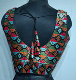 Thumbnail for Kia Fashions Black Multi Color Weave Readymade Blouse - Distacart