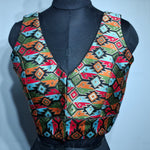 Thumbnail for Kia Fashions Black Multi Color Weave Readymade Blouse - Distacart