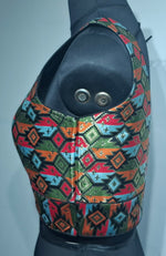 Thumbnail for Kia Fashions Black Multi Color Weave Readymade Blouse - Distacart