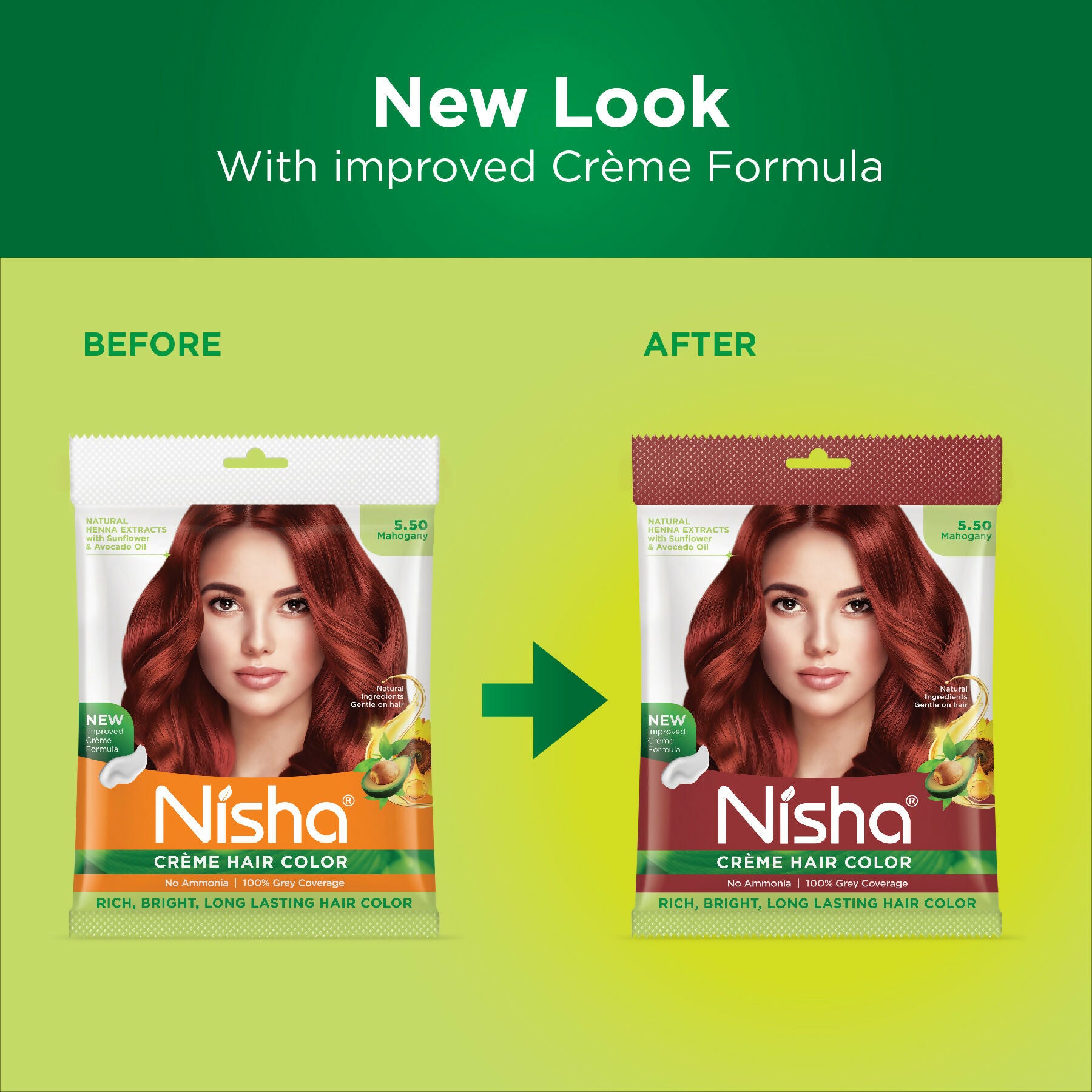 Nisha Creme Hair Color for Women - Mahogany - Distacart