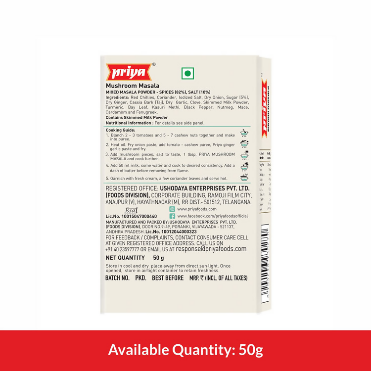 Priya Mushroom Masala