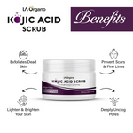 Thumbnail for LA Organo 1% Kojic Acid Skin Lightening & Brightening Face & Body Scrub - Distacart